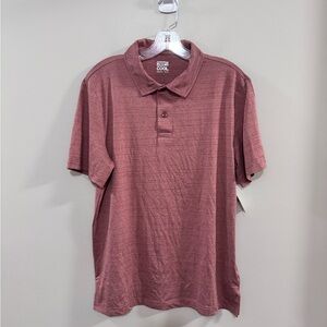 32 Degrees Cool Performance Polo Shirt Classic Short Sleeve. Rosewood size M